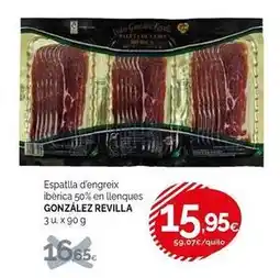 Condis Revilla - espatlla d'engreix ibèrica 50% en llenques oferta