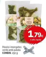 Condis Condis - pèsols i mongetes verds amb patata oferta