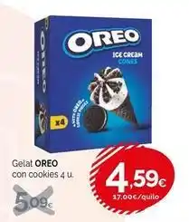 Condis Oreo - gelat con cookies oferta