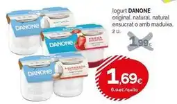 Condis Danone - iogurt original, natural, natural ensucrat o amb maduixa oferta