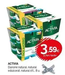 Condis Danone - activia oferta