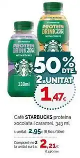 Condis Starbucks - cafe proteina oferta