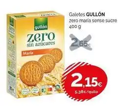 Condis Gullón - galetes zero maria sense sucre oferta