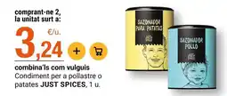 BonpreuEsclat Just spices - condiment per a pollastre o patates oferta