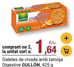 BonpreuEsclat Gullón - galetes de civada amb taronja digestive oferta