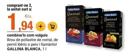 BonpreuEsclat Gallina blanca - brou de pollastre de corral, de pernil ibèric o peix llamantol oferta