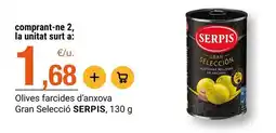 BonpreuEsclat Serpis - olives farcides d'anxova gran seleccio oferta