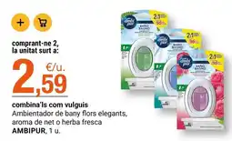 BonpreuEsclat Ambi pur - ambientador de bany flors elegants, aroma de net herba fresca oferta
