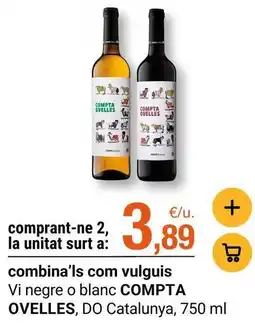 BonpreuEsclat Compta ovelles - vi negre o blanc ovellas oferta