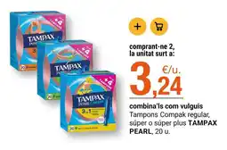 BonpreuEsclat Tampax - tampons compak regular, super o super plus oferta