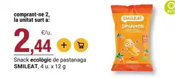 BonpreuEsclat Smileat - snack ecologic de pastanaga oferta