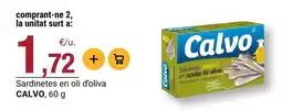 BonpreuEsclat Calvo - sardinetes en oli d oliva oferta