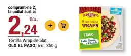 BonpreuEsclat Old el paso - tortilla wrap de blat oferta