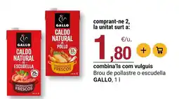 BonpreuEsclat Gallo - brou de pollastre o escudella oferta