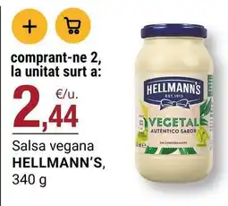 BonpreuEsclat Hellmann's - salsa vegana oferta