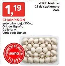 Suma Supermercados Origen - champiñón oferta