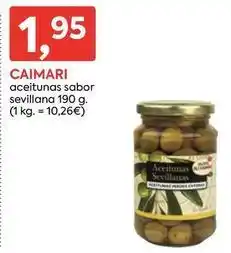 Suma Supermercados Caimari - aceitunas sabor oferta