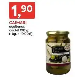 Suma Supermercados Caimari - aceitunas còctel oferta