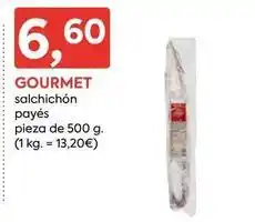 Suma Supermercados Gourmet - salchichón oferta