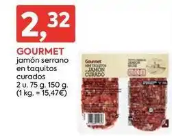 Suma Supermercados Gourmet - jamon serrano en taquitos curados oferta