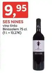 Suma Supermercados Vino tinto binissalem oferta