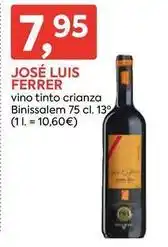Suma Supermercados Ferrer - vino tinto crianza binissalem oferta