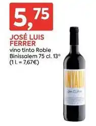 Suma Supermercados Ferrer - vino tinto roble binissalem oferta