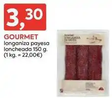 Suma Supermercados Gourmet - longaniza payesa loncheada oferta