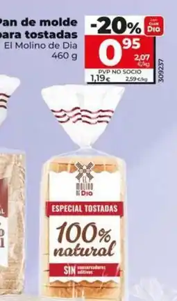 Dia El molino de dia - pan de molde para tostadas oferta