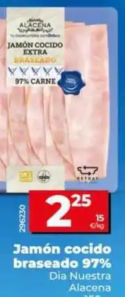 Dia Dia nuestra alacena - jamón cocido braseado 97% oferta