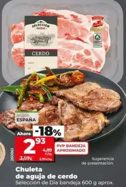 Dia Seleccion de dia - chuleta de aguja de cerdo oferta