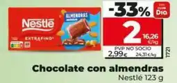 Dia Nestlé - chocolate con almendras oferta