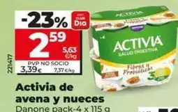 Dia Danone - activia de avena y nueces oferta