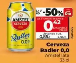 Dia Amstel - cerveza radler 0,0 oferta