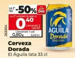 Dia El águila - cerveza dorada oferta