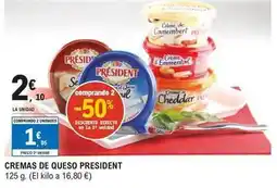 E.Leclerc Président - cremas de queso oferta