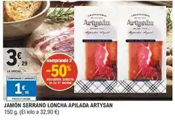E.Leclerc Artysán - jamon serrano loncha apilada oferta