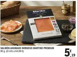 E.Leclerc Martiko - salmon ahumado noruego premium oferta