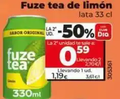Dia Fuze tea - de limón oferta