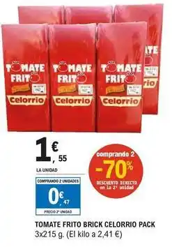 E.Leclerc Celorrio - tomate frito brick pack oferta