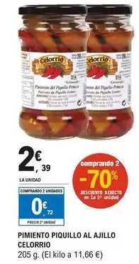 E.Leclerc Celorrio - pimiento piquillo al ajillo oferta