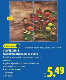 Lidl Silvercrest - cubrevitroceramicas de vidrio oferta