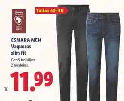 Lidl Esmara men - vaqueros slim fit oferta