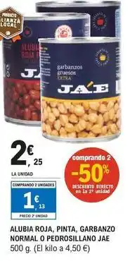 E.Leclerc Jae - alubia roja, pinta, garbanzo normal o pedrosillano oferta