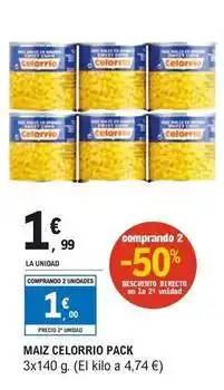 E.Leclerc Celorrio - maiz pack oferta