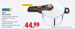 Lidl Tefal - olla a presión oferta