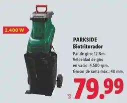 Lidl Parkside - biotriturador oferta