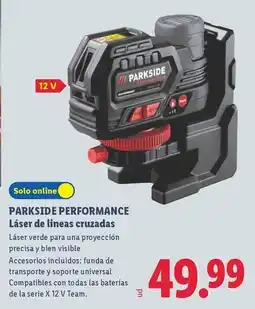 Lidl Parkside - performance laser de lineas cruzadas oferta