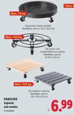 Lidl Parkside - soporte con ruedas oferta