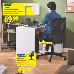 Lidl Livarno - escritorio con mueble oferta